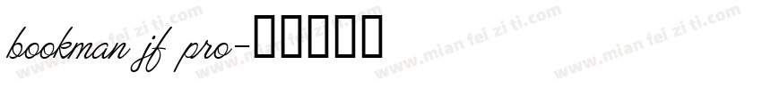 bookman jf pro字体转换